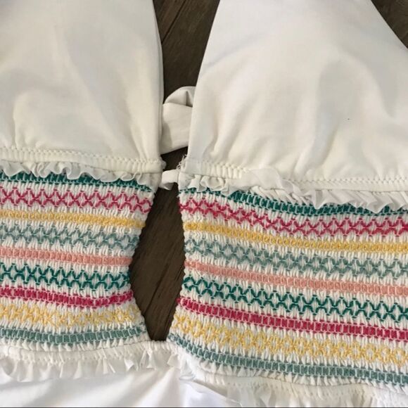 ✨🆕✨ ☀️ 🌊 Isabelle Rose White One Piece Swimsuit 🩱with Accent Crochet 🍭 ✨ - Picture 7 of 14